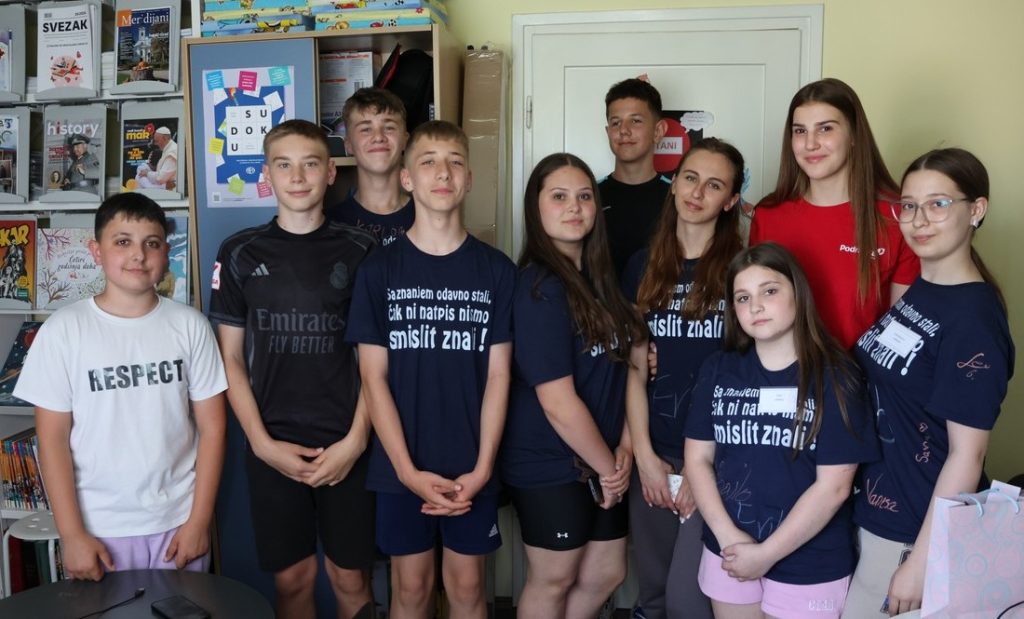 Ana Đolonga gostovala na snimanju podcasta u Osnovnoj školi Koprivnički Ivanec