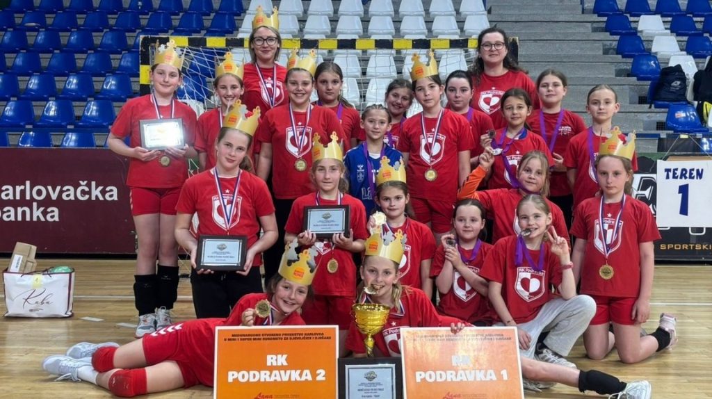 Mini rukometašice postale prvakinje Hrvatske, Podravka U14 osvojila prvo mjesto Regije